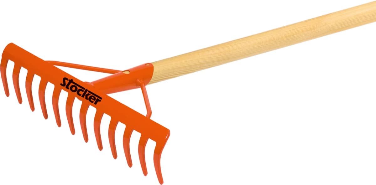 Stocker rastrello 12 denti con manico